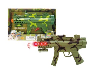 B/O Combat Vibrate Gun Light and Sound (Battery Included) 11.5in