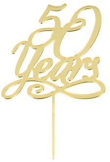 50 Years Cake Topper 1ct