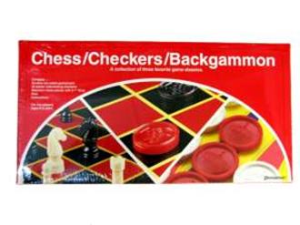Checkers-Chess-Backgammom (Folding Board