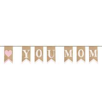 Mothers Day Burlap Banner 1ct