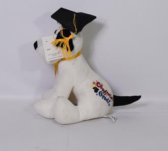 Graduation Dog 11.5in w- Pen