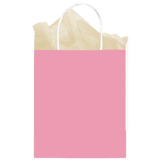 Bag Kraft Solid Med New Pink 