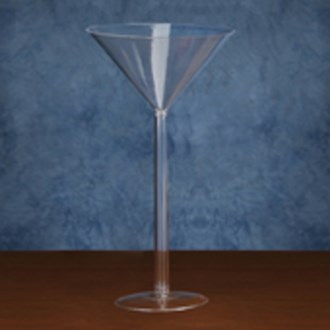 18in Plastic Martini Glass