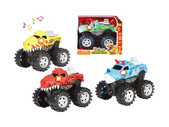 8in Friction Dino Truck Light-Sound