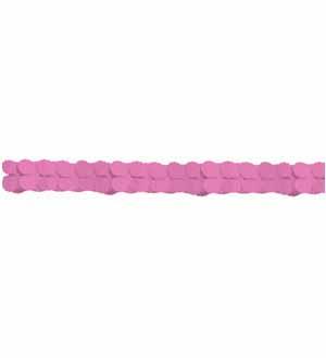 Bright Pink Paper Garland 1ct