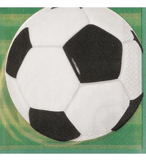 3D Soccer Napkin 7 inch 16ct