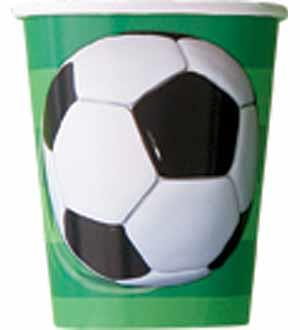 3D Soccer Cup 9 ounce 8ct