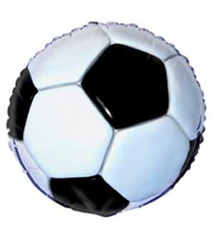 3D Soccer 18 inch Round Foil Balloon