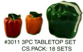 Bell Pepper Table Set 3pc