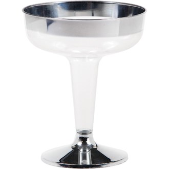 Clear Champagne Glass 4.5oz 8ct