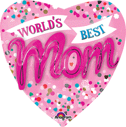 Anagram Worlds Best Mom Multi-Balloon