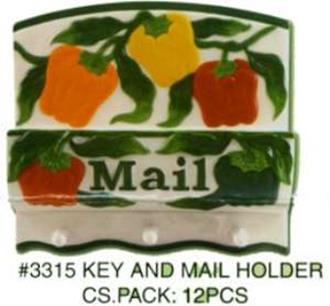 Bell Pepper Key and Mail Holder
