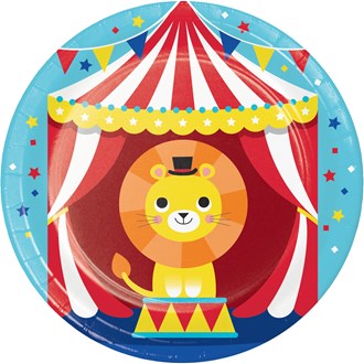 7in Plate 8ct Circus Party