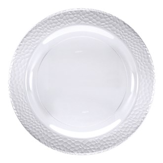 Clear Pebble 7in Plastic Plate 10ct
