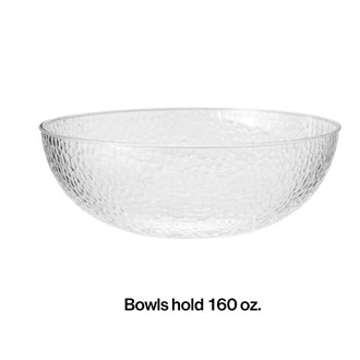 Clear Pebble 5.2Qt Plastic Bowl