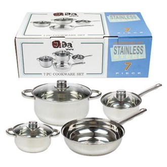 7 Piece Stainless Steel Cookware Set