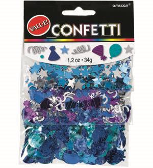 Blue Birthday Celebration Value Pack Confetti Mix 1ct