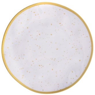 Appetizer Plastic Plate Gold 6.25 inch 1ct