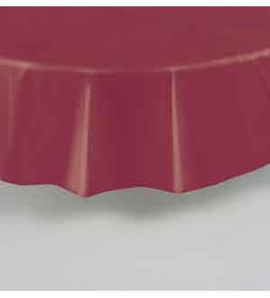 Burgandy Tablecover Round 84in
