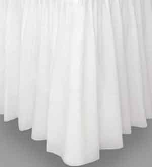 Bright White Tableskirt 29in x 14ft