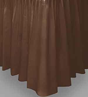 Brown 29in x 14ft Tableskirt