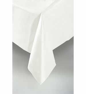 Bright White Tablecover Rectangular 54 inch