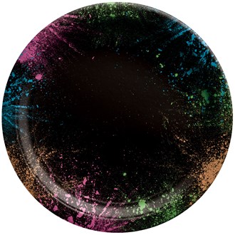  Lets Glow Crazy 7 inch Round Plates 8ct