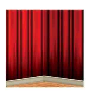 Awards Night Red Curtain Backdrop