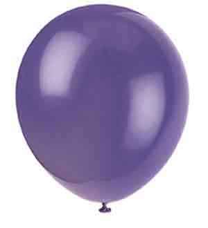 Amethyst Purple 12 inch Latex Balloon 10ct