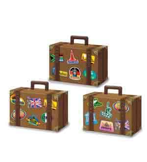Around The World Luggage Favor Boxe