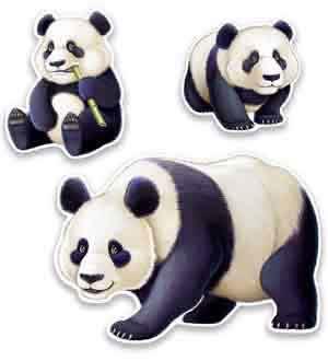 Asian Panda Cutout