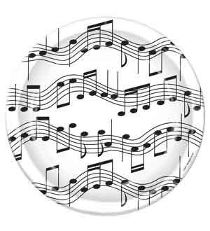 Music Musical Notes Plate (S)