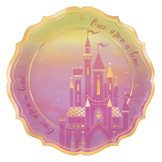 Disney Princess Metallic Plate 10.5 inch 8ct