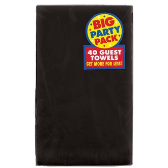  2-Ply Guest Towel Jet Black 40ct