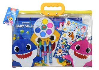 Baby Shark 12pc Stationery In Zipper Tote Set 13.2x.50x9.5