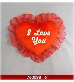 Heart 6in I Love You (S)-12ineach bag