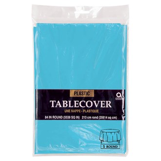 Caribbean Blue Tablecover Round 84in