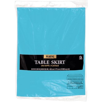 Caribbean Blue Tabke Skirt