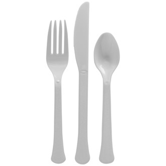 Assorted Heavy Weight Cutlery Silver 80ct 