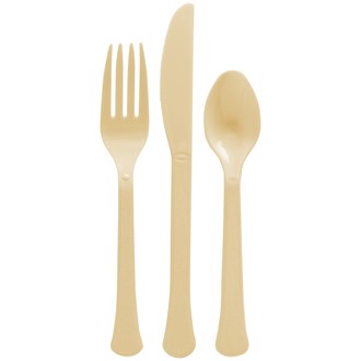 Assorted Heavy Weight Cutlery Gold 80ct 