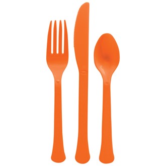 Heavy Weight Assorted Cutlery Orange Peel 24ct