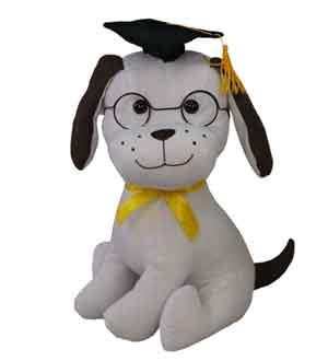 Graduation Dog (For Signature) 11in
