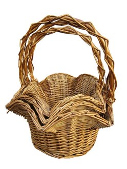 Basket Flower Shape 11x9in