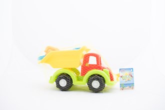 11in Beach Toy Truck W Accss In Pegable Net Bag W Tag