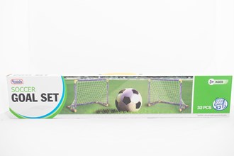 2Pc 25Lx18H Soccer Play Set In Color Box