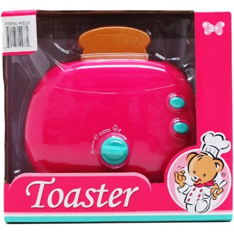4.5in Toy Toaster W/ 2pc 2.5in Bread