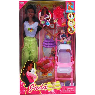11.5in Ethnic Jada Doll W/ Accessories In Window Box