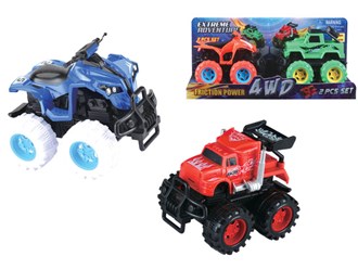 5in Friction Truck and Atv 2pc Set