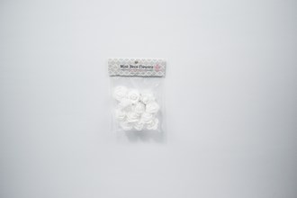 1 3/4in Decorative Foam Flowers-12pc - White
