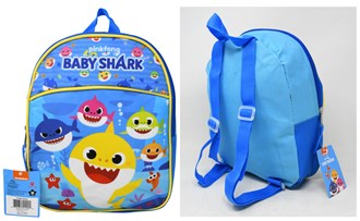 Baby Shark 11in Mini Backpack 9x3x11
